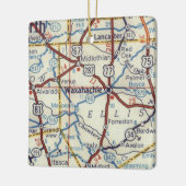  kaart Waxahachie TX Keramisch Ornament (Links)