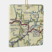 kaart Weaverville CA Keramisch Ornament (Rechts)