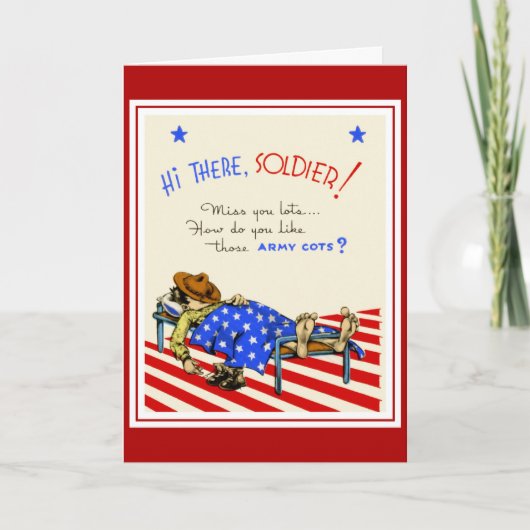  Kaart wenst Soldaat Boyvriend (Voorkant)