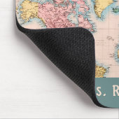  kaart Wereld Atlas Travel Lover's Muismat (Hoek)