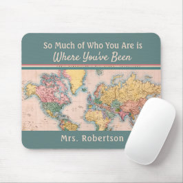  kaart Wereld Atlas Travel Lover's Muismat