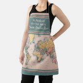 kaart Wereld Atlas Travel Lover's Schort (Insitu)