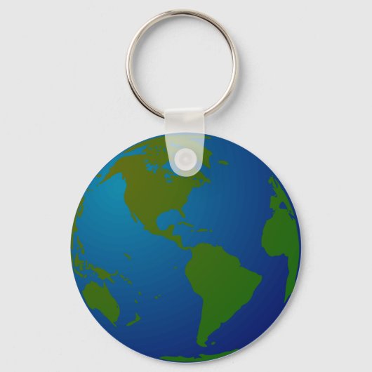 Kaart/Wereldbol Sleutelhanger (Voorkant)