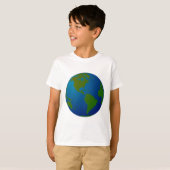 Kaart/Wereldbol T-shirt (Voorkant volledig)