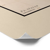 Kaart West Bank en Oost-Jeruzalem (1992) Poster (Hoek)