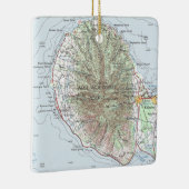  kaart West-Maui Keramisch Ornament (Rechts)