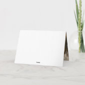 Kaart White Puppy Dog Flowers "Thinking of you" (Achterkant)