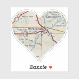  kaart Wickenburg Arizona Sticker