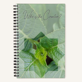 Kaart "Wie is de Schepper?" Notitieboek