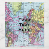  kaart wijn etiket (Enkel label)