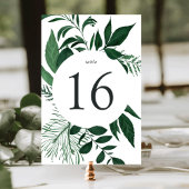 Kaart Wild Forest Table Number