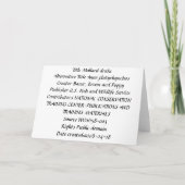 Kaart / wilde eend (Achterkant)