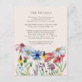 Kaart Wildflower Charm Wedding Details Enclosure (Voorkant)
