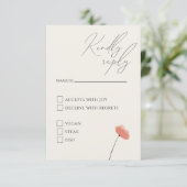 Kaart Wildflower script Enclosure (Staand voorkant)