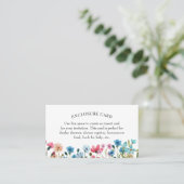 Kaart Wildflower Shower Enclosure Visitekaartje (Staand voorkant)