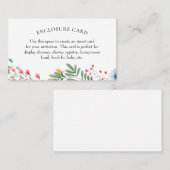 Kaart Wildflower Shower Enclosure Visitekaartje (Voorkant / Achterkant)