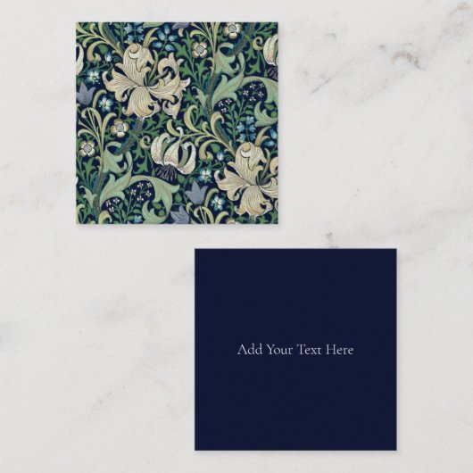 KAART : WILLIAM MORRIS : HONEYSUCKLE NOTITIEKAARTJE (Voorkant / Achterkant)