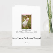 Kaart: Windflowers - door John Waterhouse Kaart (Achterkant)