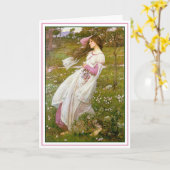 Kaart: Windflowers - door John Waterhouse Kaart (Gele Bloem)