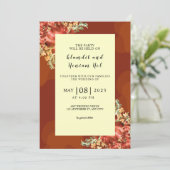 Kaart winterbruiloft Snowflake (Staand voorkant)