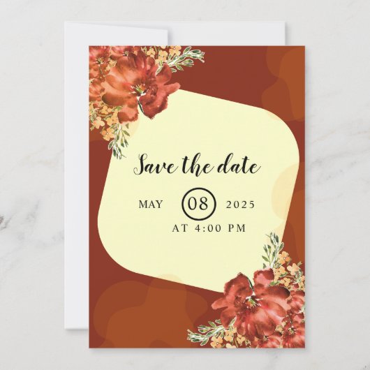 Kaart winterbruiloft Snowflake (Achterkant)