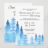 Kaart winterweddenschap na partij (Voorkant / Achterkant)