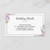 Kaart Wisteria Wedding Details (Achterkant)
