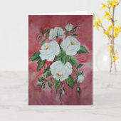 Kaart Witte rozen (Gele Bloem)