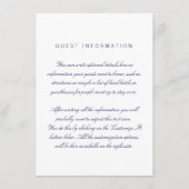 Kaart Witte schoonmaakbare legante bruiloft (Voorkant)