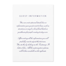 Kaart Witte schoonmaakbare legante bruiloft