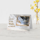 Kaart Wonder van Natuur Water Herfst (Gele Bloem)