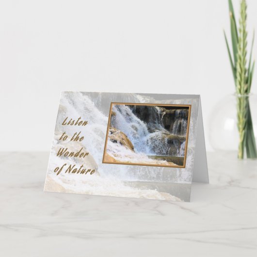 Kaart Wonder van Natuur Water Herfst (Voorkant)