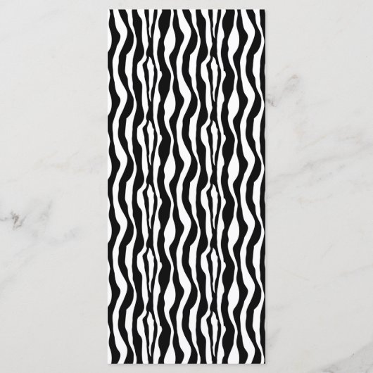 Kaart Zebra Print and Cake Bakery Menu (Achterkant)