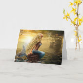 Kaart Zeemeermin (option2) (Gele Bloem)