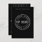 Kaart Zeer geheim antwoord (Voorkant / Achterkant)