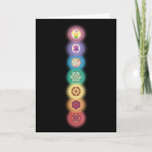 Kaart zeven Chakras (Voorkant)