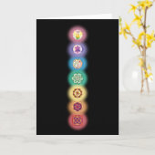 Kaart zeven Chakras (Gele Bloem)