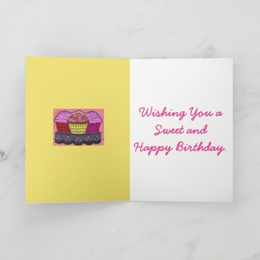 Kaart - Zoete en Gelukkige Verjaardag (Binnen)