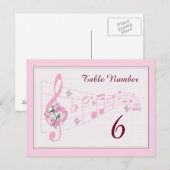 Kaart Zoete erwten en muziektabelnummer (Voorkant / Achterkant)