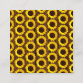 Kaart Zonnebloem Baby shower Book Request Enclosur (Achterkant)