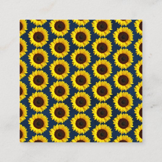 Kaart Zonnebloem Baby shower Book Request Enclosur (Achterkant)