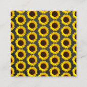 Kaart Zonnebloem Baby shower Book Request Enclosur (Achterkant)