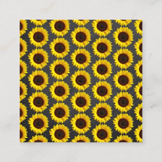 Kaart Zonnebloem Baby shower Book Request Enclosur (Achterkant)