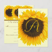 Kaart Zonnebloemrespons (Voorkant / Achterkant)