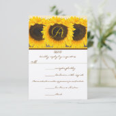 Kaart Zonnebloemrespons (Staand voorkant)
