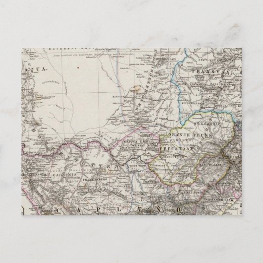 Kaart Zuid-Afrika (Voorkant)