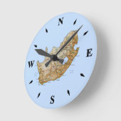 Kaart Zuid-Afrika Ronde Klok (Hoek)