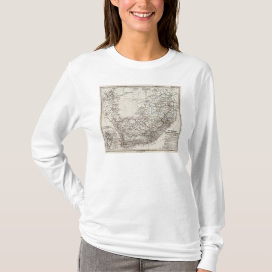 Kaart Zuid-Afrika T-shirt (Voorkant)