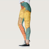  kaart Zuid-Amerika Brazilië Argentinië  Leggings (Links)