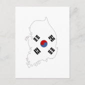 Kaart Zuid-Korea (Voorkant)